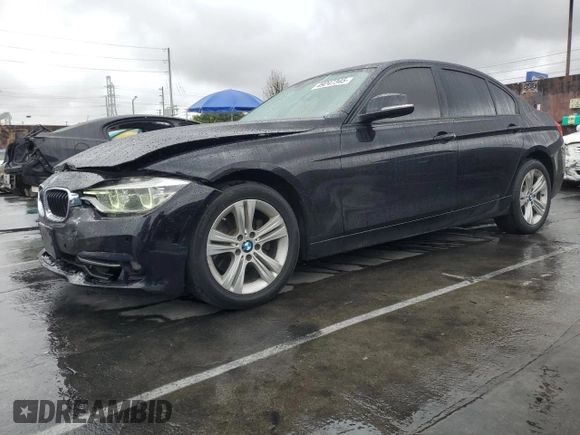 2016 BMW 3 Series 328i with VIN WBA8E9G59GNT45001, listed as a Copart auction lot 49247345 with 113,273 mi miles and Salvage Title. Bid and sale history available at carsss.com. Image 1.