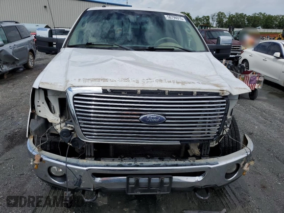 2008 Ford F-150 XLT with VIN 1FTPW14V08FA84175, listed as a Copart auction lot 58796915 with 218,516 mi miles and Salvage title. Bid and sale history available at DreamBid. Image 5.