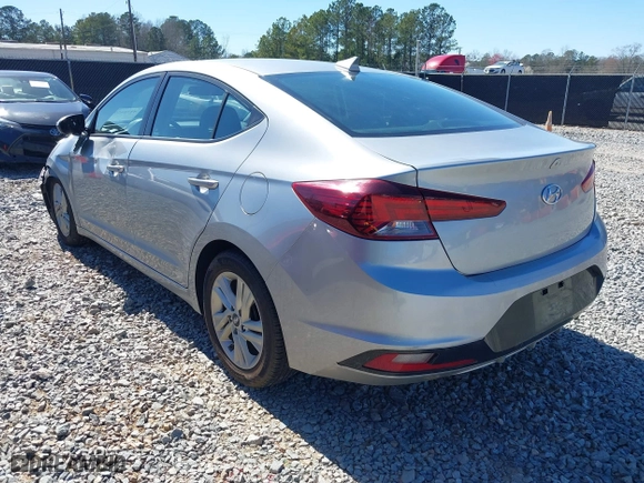 2020 Hyundai Elantra SEL with VIN 5NPD84LF3LH607891, listed as a IAAI auction lot 41726596 with 73,161 mi miles. Bid and sale history available at carsss.com. Image 3.