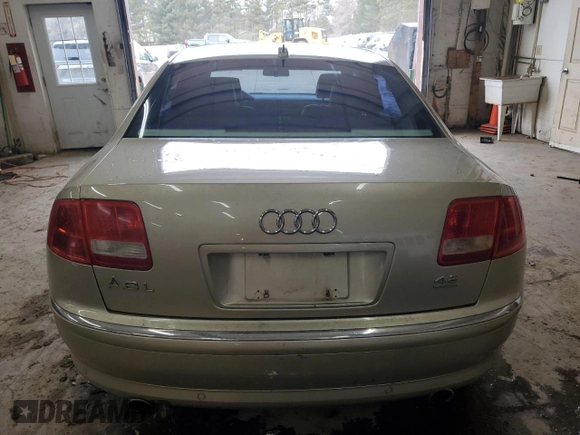 2005 Audi A8 L with VIN WAUML44EX5N009155, listed as a Copart auction lot 83332304 with Not Provided miles and Clean Title. Bid and sale history available at carsss.com. Image 6.