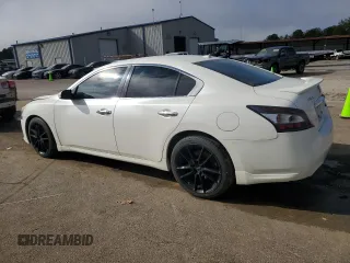 2014 Nissan Maxima SV with VIN 1N4AA5AP7EC440092, listed as a Copart auction lot 46334565 with 167,669 mi miles and Salvage Title. Bid and sale history available at DreamBid. Image 2.
