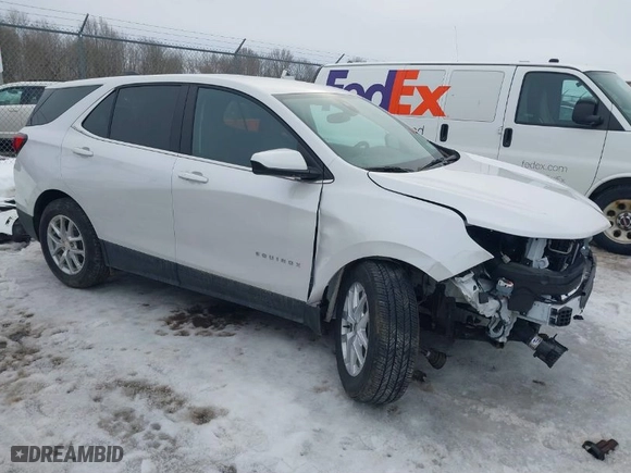 2022 Chevrolet Equinox LT with VIN 3GNAXUEVXNL299977, listed as a IAAI auction lot 41628827 with 6,513 mi miles. Bid and sale history available at carsss.com. Image 1.