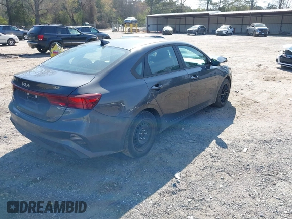 2022 Kia Forte LXS with VIN 3KPF24AD0NE499281, listed as a IAAI auction lot 41905913 with 69,999 mi miles. Bid and sale history available at carsss.com. Image 4.