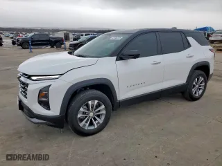 2025 Chevrolet Equinox FWD LT with VIN 3GNAXHEG3SL261219, listed as a Copart auction lot 47646205 with 696 mi miles and Salvage Title. Bid and sale history available at carsss.com. Image 1.