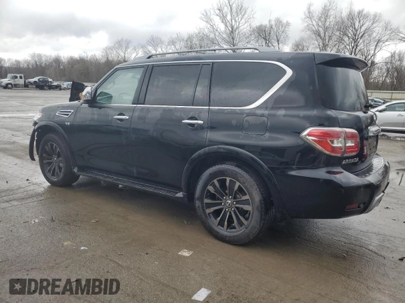 2020 Nissan Armada SL with VIN JN8AY2NC6L9617290, listed as a Copart auction lot 49095875 with 75,322 mi miles and Salvage Title. Bid and sale history available at carsss.com. Image 2.