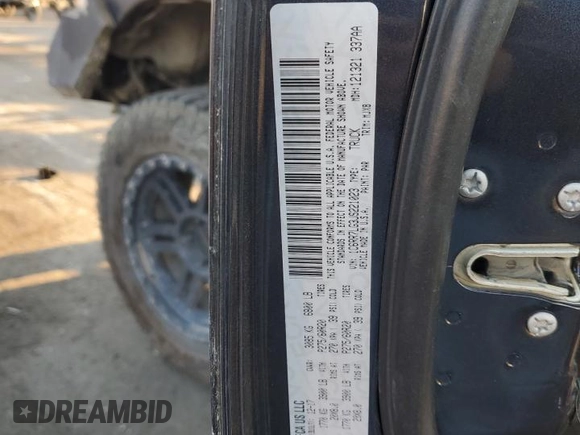 2018 Ram 1500 Big Horn with VIN 1C6RR7LG3JS221023, listed as a Copart auction lot 74574284 with 51,981 mi miles and Salvage Title. Bid and sale history available at carsss.com. Image 12.