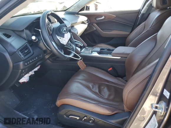 2021 Acura TLX w/Advance Package with VIN 19UUB5F66MA000476, listed as a Copart auction lot 42602525 with 0 mi miles and Salvage Title. Bid and sale history available at carsss.com. Image 7.