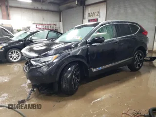 2017 Honda CR-V Touring with VIN 2HKRW2H91HH608340, listed as a Copart auction lot 43997625 with 58,446 mi miles and Salvage Title. Bid and sale history available at DreamBid. Image 1.