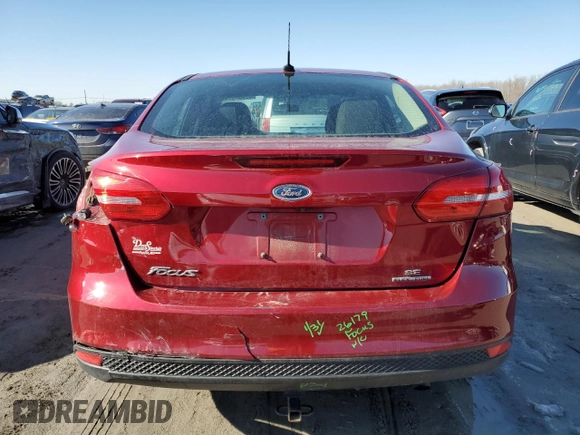 2016 Ford Focus SE with VIN 1FADP3F21GL211388, listed as a Copart auction lot 43400374 with 171,068 mi miles and Salvage Title. Bid and sale history available at DreamBid. Image 6.