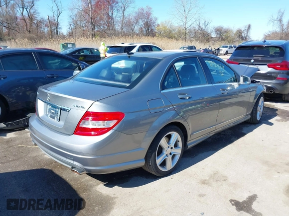 2011 Mercedes-Benz C-Class C 300 Sport with VIN WDDGF8BB1BR153274, listed as a IAAI auction lot 41890829 with 96,444 mi miles. Bid and sale history available at carsss.com. Image 4.