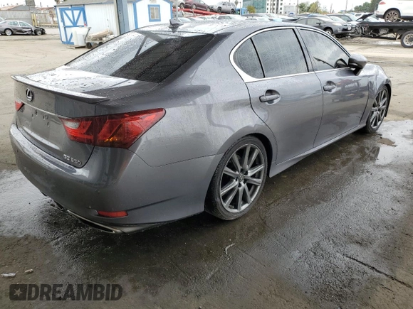 2013 Lexus GS 350 with VIN JTHBE1BL3D5017809, listed as a Copart auction lot 47097245 with 165,108 mi miles and Salvage Title. Bid and sale history available at DreamBid. Image 3.
