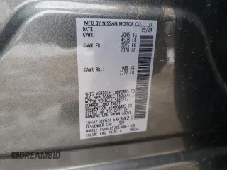 2025 Nissan LEAF S with VIN 1N4AZ1BV6SC563425, listed as a Copart auction lot 44720625 with 1,993 mi miles and Salvage Title. Bid and sale history available at carsss.com. Image 12.