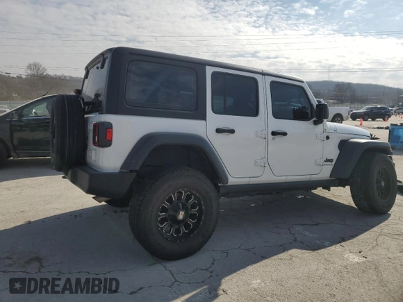 2023 Jeep Wrangler Sport S with VIN 1C4HJXDN7PW671722, listed as a Copart auction lot 42614755 with 41,584 mi miles and Salvage Title. Bid and sale history available at DreamBid. Image 3.