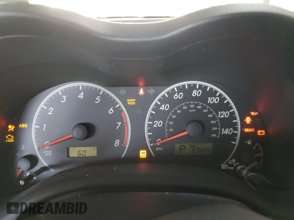 2013 Toyota Corolla L with VIN JTDBU4EE3DJ115474, listed as a Copart auction lot 51684185 with 57,426 mi miles and Salvage Title. Bid and sale history available at DreamBid. Image 9.