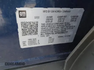 2023 Chevrolet TrailBlazer ACTIV with VIN KL79MVSL5PB098177, listed as a IAAI auction lot 41686876 with 24,057 mi miles and . Bid and sale history available at DreamBid. Image 9.