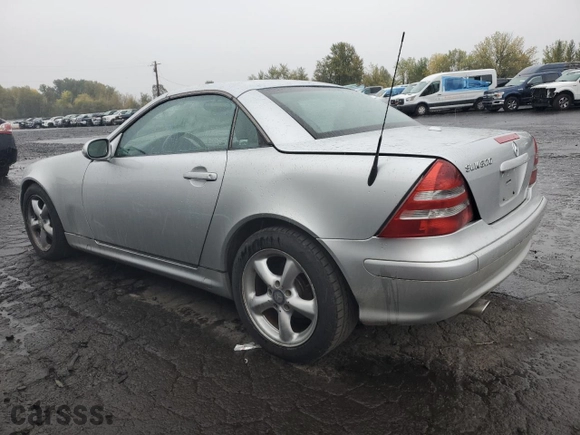 2001 Mercedes-Benz SLK-Class with VIN WDBKK65F01F225700, listed as a Copart auction lot 77999024 with NaN miles and Salvage Title. Bid and sale history available at carsss.com. Image 2.