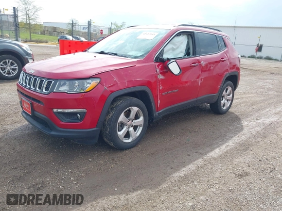 2019 Jeep Compass Latitude z VIN 3C4NJDBB6KT849953, wystawiony jako IAAI lot #42127184 z przebiegiem 47 361 mil mil oraz . Historia ofert i sprzedaży dostępna na DreamBid. Obrazek 19.