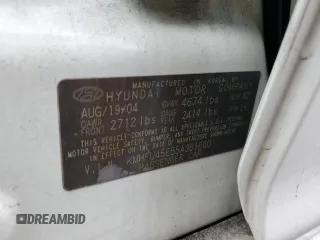 2005 Hyundai XG350 with VIN KMHFU45E55A381660, listed as a Copart auction lot 45804805 with 130,480 mi miles and Salvage Title. Bid and sale history available at carsss.com. Image 14.