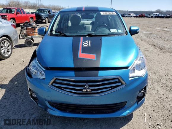 2017 Mitsubishi Mirage G4 SE with VIN ML32F4FJ4HHF07064, listed as a Copart auction lot 53099665 with 77,556 mi miles and Salvage Title. Bid and sale history available at carsss.com. Image 5.