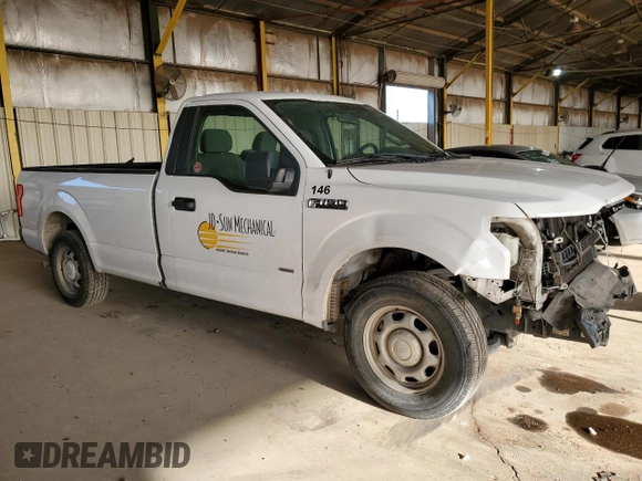 2016 Ford F-150 XL with VIN 1FTMF1CP4GKF71164, listed as a Copart auction lot 50889105 with 224,444 mi miles and Salvage Title. Bid and sale history available at carsss.com. Image 4.
