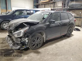 2023 Subaru Forester Sport with VIN JF2SKAJC6PH471150, listed as a Copart auction lot 88998155 with 35,975 mi miles and Salvage Title. Bid and sale history available at carsss.com. Image 1.