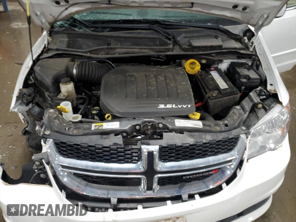 2017 Dodge Grand Caravan SXT with VIN 2C4RDGCG8HR746579, listed as a Copart auction lot 53310525 with 42,202 mi miles and Salvage Title. Bid and sale history available at DreamBid. Image 12.