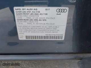 2018 Audi Q3 Premium with VIN WA1BCCFS0JR004485, listed as a IAAI auction lot 41944754 with 63,177 mi miles. Bid and sale history available at carsss.com. Image 9.