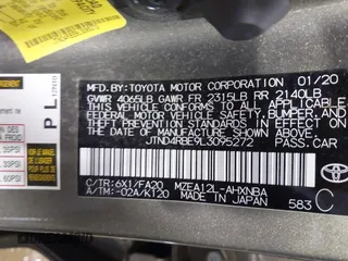2020 Toyota Corolla SE with VIN JTND4RBE9L3095272, listed as a IAAI auction lot 41593236 with 58,304 mi miles and . Bid and sale history available at DreamBid. Image 9.