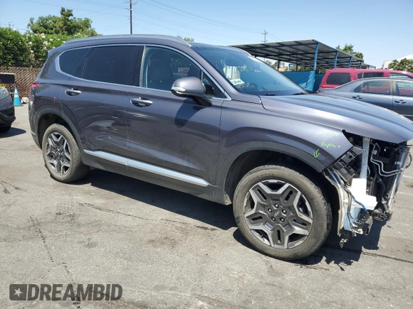 2021 Hyundai Santa Fe Hybrid Limited with VIN KM8S5DA18MU002923, listed as a Copart auction lot 64504734 with 37,445 mi miles and Salvage Title. Bid and sale history available at carsss.com. Image 4.