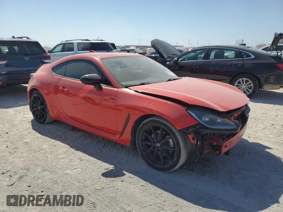 2023 Toyota GR86 Premium with VIN JF1ZNBF10P8752559, listed as a Copart auction lot 71570064 with 23,696 mi miles and Salvage Title. Bid and sale history available at carsss.com. Image 4.