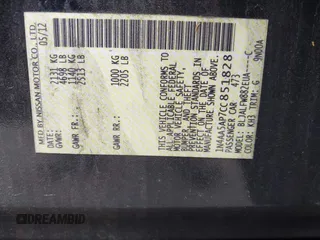 2012 Nissan Maxima S с VIN 1N4AA5AP7CC851828, выставлен на аукционе IAAI как лот 42275228 с пробегом 213 117 миль миль и . История ставок и продаж доступна на DreamBid. Изображение 9.