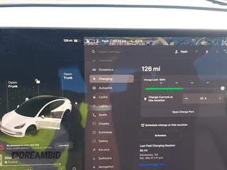 2023 Tesla Model 3 with VIN 5YJ3E1EA2PF482536, listed as a IAAI auction lot 41858110 with 6,298 mi miles. Bid and sale history available at carsss.com. Image 17.