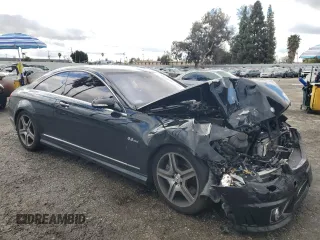 2008 Mercedes-Benz CL-Class V8 AMG with VIN WDDEJ77X78A008087, listed as a Copart auction lot 48057265 with 53,742 mi miles and Salvage Title. Bid and sale history available at carsss.com. Image 4.