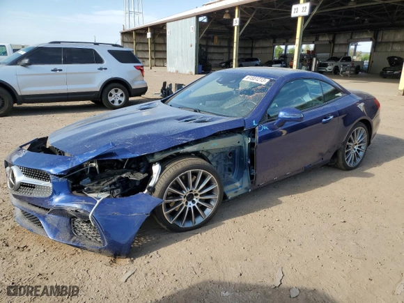 2019 Mercedes-Benz SL-Class SL 550 with VIN WDDJK7DA3KF058409, listed as a Copart auction lot 61551213 with 27,208 mi miles. Bid and sale history available at carsss.com. Image 1.