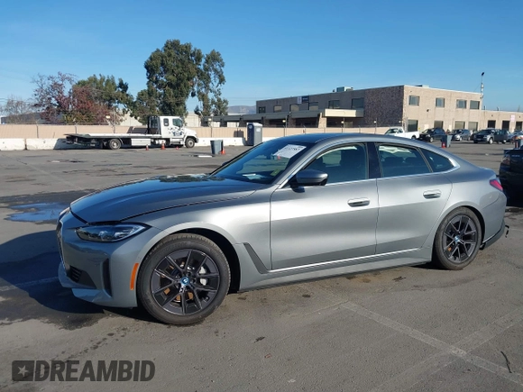 2024 BMW i4 eDrive40 with VIN WBY73AW05RFT33063, listed as a IAAI auction lot 41127587 with 1 mi miles. Bid and sale history available at carsss.com. Image 15.