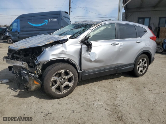 2017 Honda CR-V EX-L with VIN 7FARW1H82HE035842, listed as a Copart auction lot 45609885 with 0 mi miles and Salvage Title. Bid and sale history available at carsss.com. Image 1.