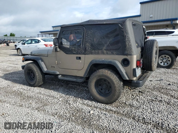 2003 Jeep Wrangler X с VIN 1J4FA39S03P349713, выставлен на аукционе Copart как лот 55768995 с пробегом 187 266 миль миль и Списание • Salvage title. История ставок и продаж доступна на DreamBid. Изображение 2.