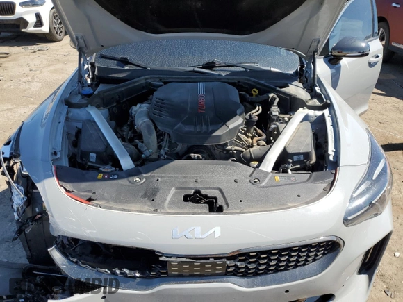 2022 Kia Stinger GT1 with VIN KNAE45LC0N6110593, listed as a Copart auction lot 52643315 with 42,181 mi miles and Clean Title. Bid and sale history available at DreamBid. Image 12.