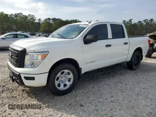 2021 Nissan Titan S with VIN 1N6AA1ECXMN510209, listed as a Copart auction lot 45485795 with 71,495 mi miles and Salvage title. Bid and sale history available at DreamBid. Image 1.
