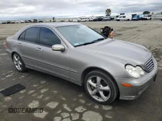 2004 Mercedes-Benz C 230 Kompressor with VIN WDBRF40J54A623277, listed as a Copart auction lot 45769675 with 166,842 mi miles and Salvage Title. Bid and sale history available at DreamBid. Image 4.