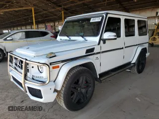 2016 Mercedes-Benz G-Class AMG G 63 with VIN WDCYC7DF9GX260877, listed as a Copart auction lot 46457725 with 82,570 mi miles and Clean Title. Bid and sale history available at carsss.com. Image 1.