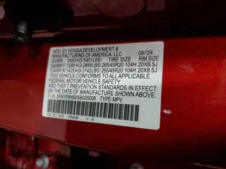 2025 Honda Passport EX-L z VIN 5FNYF8H50SB005008, wystawiony jako Copart lot #47704815 z przebiegiem Nie podano mil oraz Szkody całkowita. Historia ofert i sprzedaży dostępna na DreamBid. Obrazek 13.