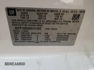 2014 GMC Sierra 1500 SLE с VIN 3GTP1UEC8EG121822, выставлен на аукционе Copart как лот 54451525 с пробегом 190 219 миль миль и Списание • Salvage title. История ставок и продаж доступна на DreamBid. Изображение 12.