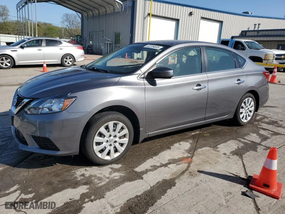 2019 Nissan Sentra SV with VIN 3N1AB7AP5KY337472, listed as a Copart auction lot 52209835 with 19,237 mi miles and Salvage Title. Bid and sale history available at carsss.com. Image 1.