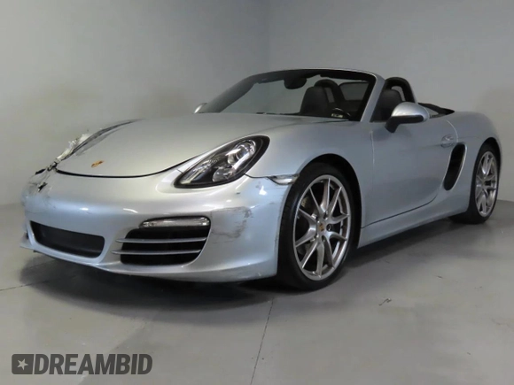 2014 Porsche Boxster with VIN WP0CA2A83ES120705, listed as a Copart auction lot 48166935 with 65,603 mi miles and Salvage title. Bid and sale history available at DreamBid. Image 2.
