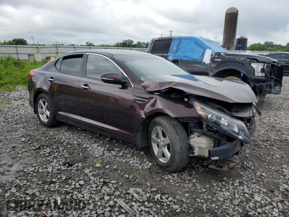 2015 Kia Optima LX with VIN 5XXGM4A79FG433037, listed as a Copart auction lot 58428465 with 112,370 mi miles and Salvage title. Bid and sale history available at DreamBid. Image 4.