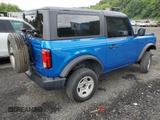 2023 Ford Bronco with VIN 1FMDE5AH5PLB24970, listed as a Copart auction lot 65562424 with 6,449 mi miles and Salvage Title. Bid and sale history available at carsss.com. Image 3.