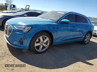 2019 Audi e-tron Premium Plus with VIN WA1LAAGE5KB015273, listed as a Copart auction lot 50098525 with 42,314 mi miles and Salvage Title. Bid and sale history available at carsss.com. Image 1.