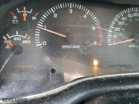 1998 Dodge Ram 1500 with VIN 1B7HC13Y7WJ191680, listed as a Copart auction lot 44351775 with 175,702 mi miles and Salvage Title. Bid and sale history available at carsss.com. Image 9.