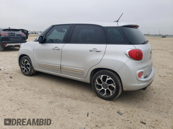2014 FIAT 500L Lounge with VIN ZFBCFACH9EZ017436, listed as a Copart auction lot 42578185 with 134,621 mi miles and Salvage Title. Bid and sale history available at DreamBid. Image 2.